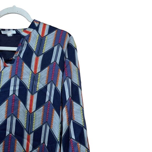 Tulle Anthropologie Size Medium Multicolor Chevron Arrow Boho Print Sheath Dress - Picture 3 of 7